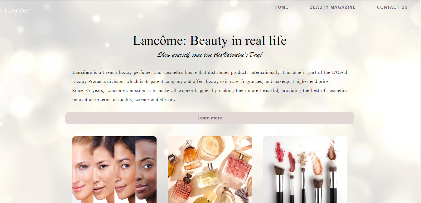 Beauty-Landing-web-page